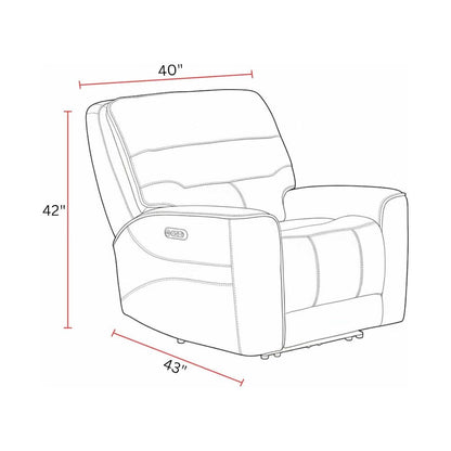 Lawson Sydney Brunette Power Zero Gravity Recliner P2