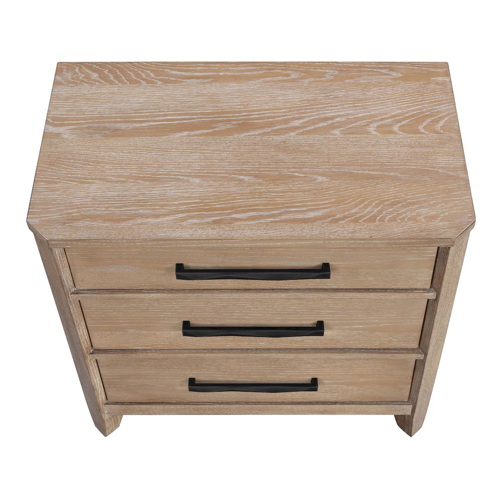 Breckenridge Bedroom 3 Drawer Nightstand with USB Port