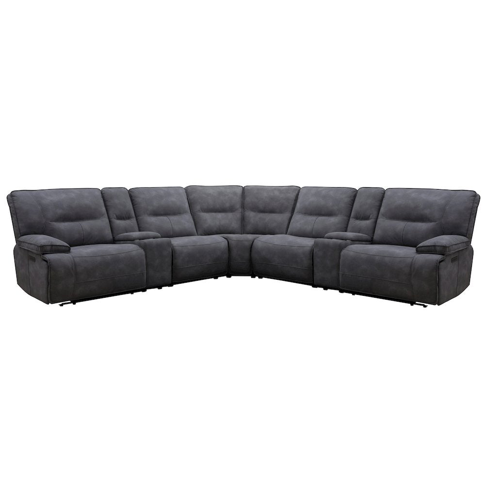 7 Piece Modular Power Zero Gravity Reclining Sectional