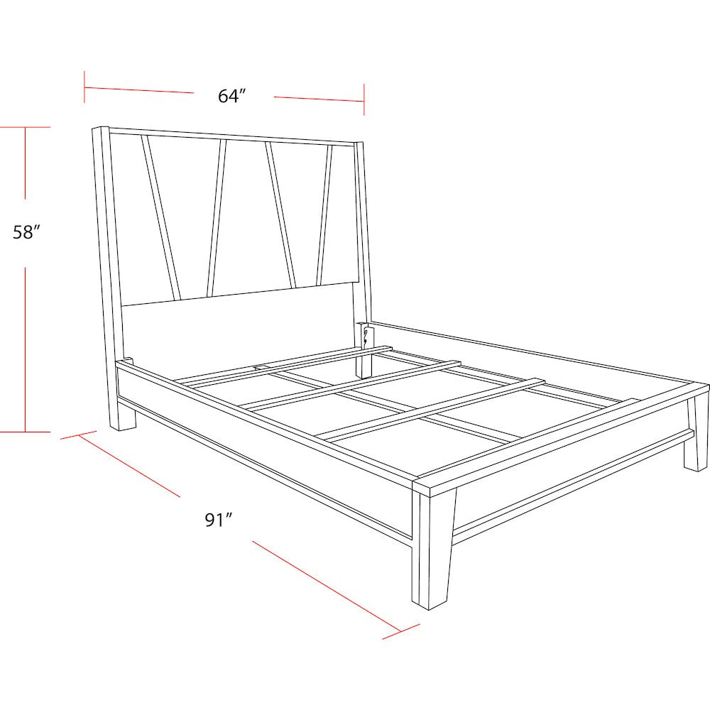 Pure Modern Bedroom Queen Panel Bed