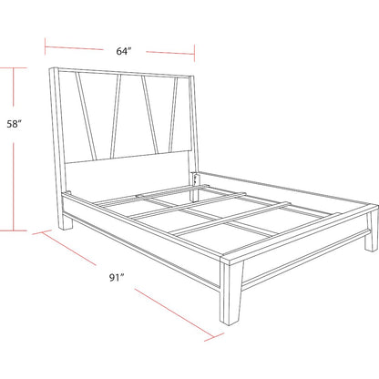 Pure Modern Bedroom Queen Panel Bed