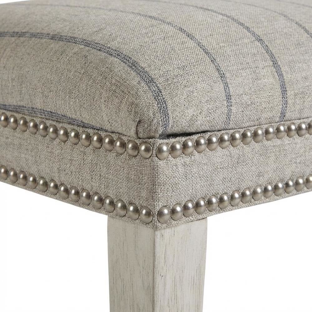 Sandbar-colored dining chair pair with distressed finish and stylish design