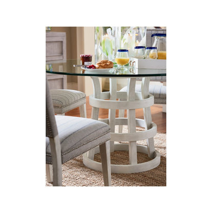 Round Glass Table 44" In Sandbar Color