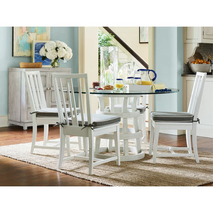 Round Glass Table 44" In Sandbar Color
