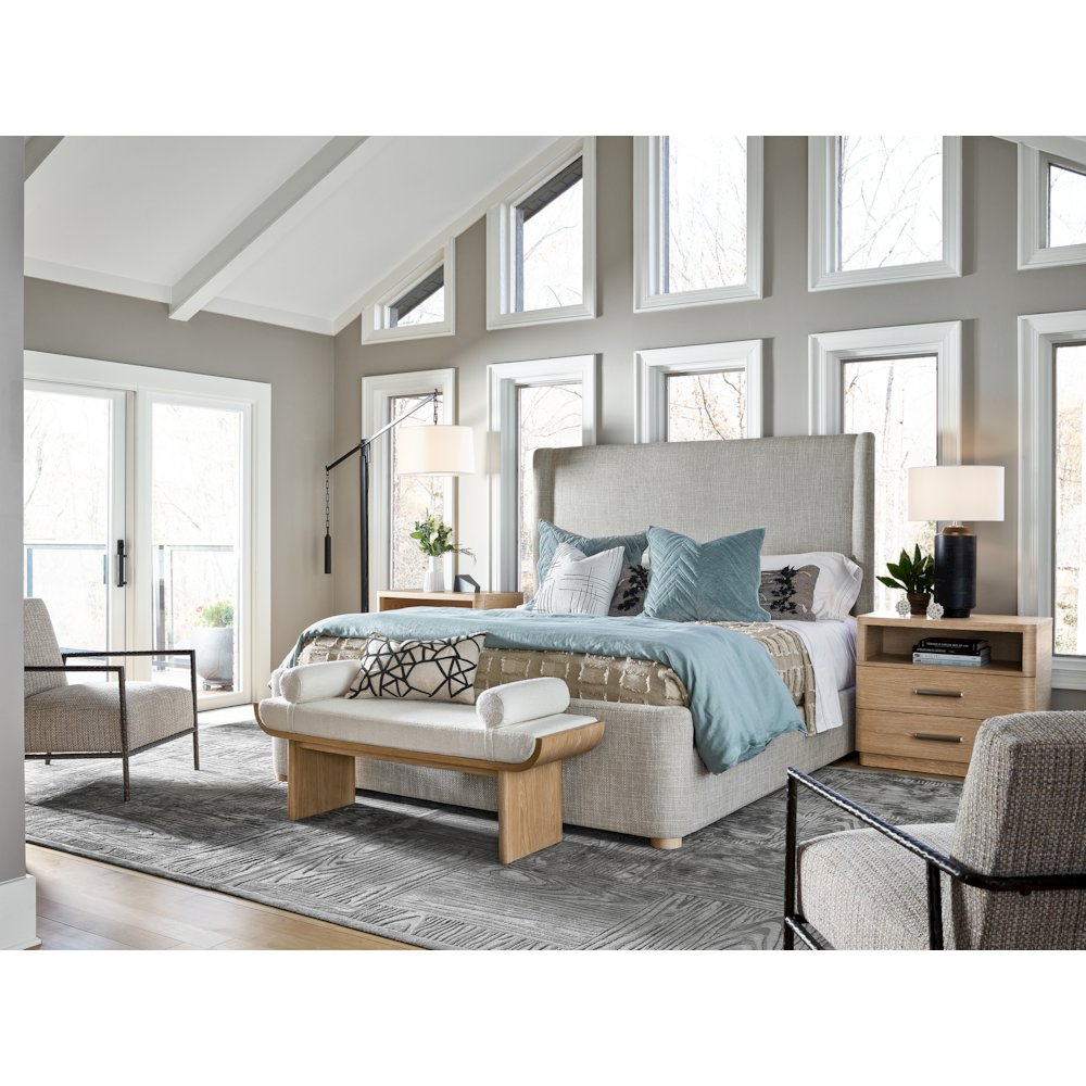 Daybreak Bed Complete King 66 In Brushed Nickel  Color