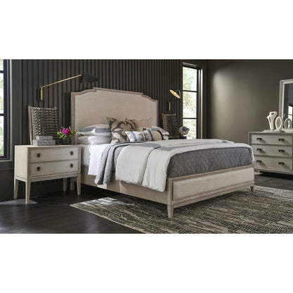 Panel Bed Queen In Rolling Fog Color