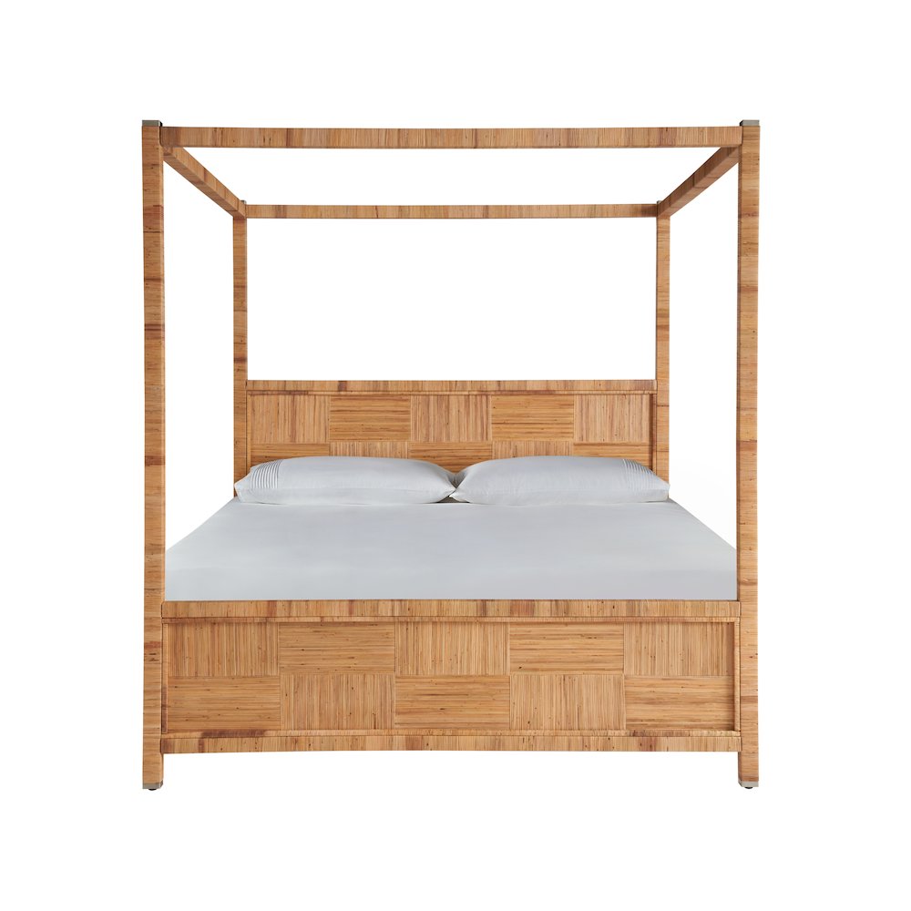 Chatham Poster Bed King In Natural Rattan Color