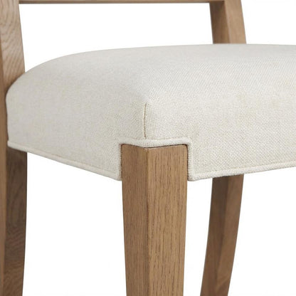 Sand Dune Color Upholstered Dining Chair Pair, Distressed Finish, Stylish Design