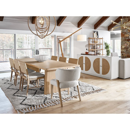 Nomad Credenza In Cane/Glacier Color