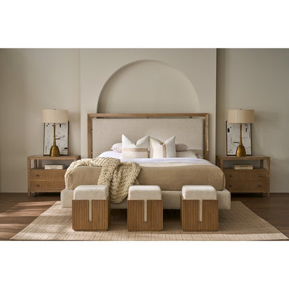 Carmen Bunching Stool in Skylark Color
