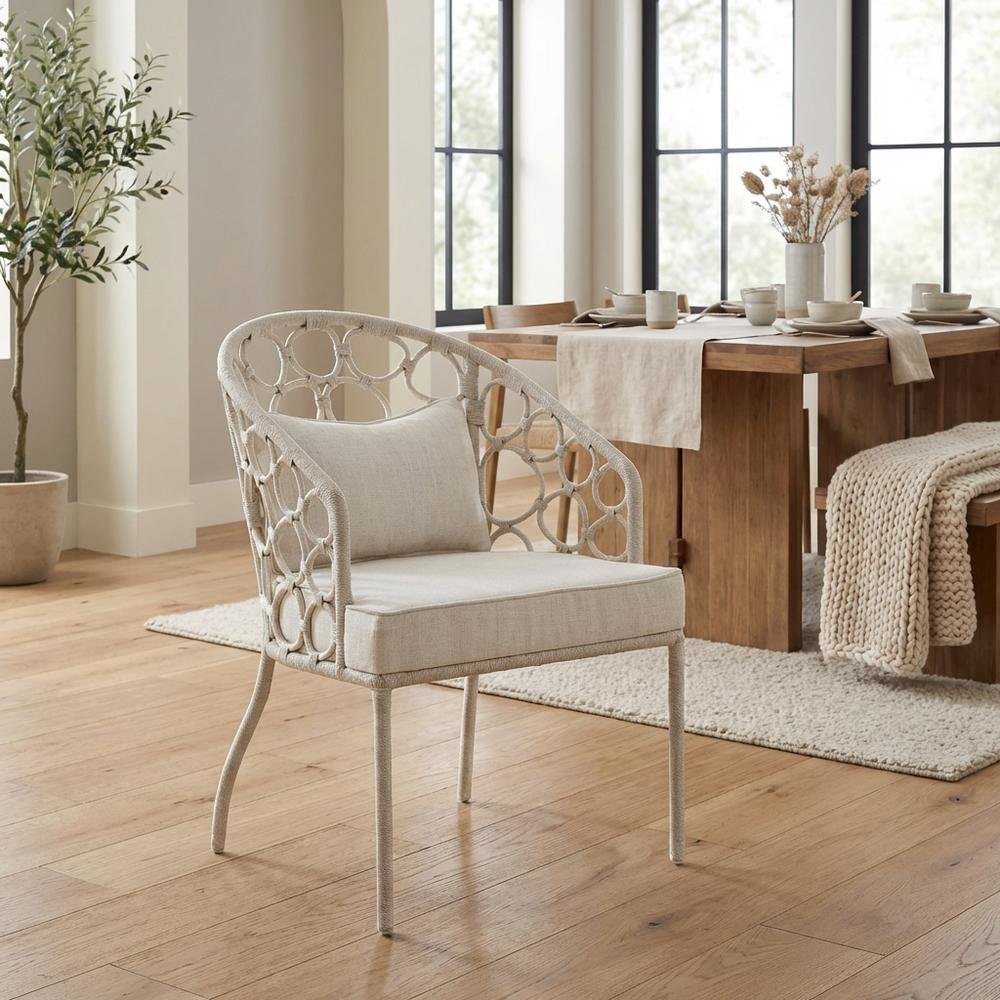 Sea Salt Dining Chair with Distressed Finish and Stylish Design