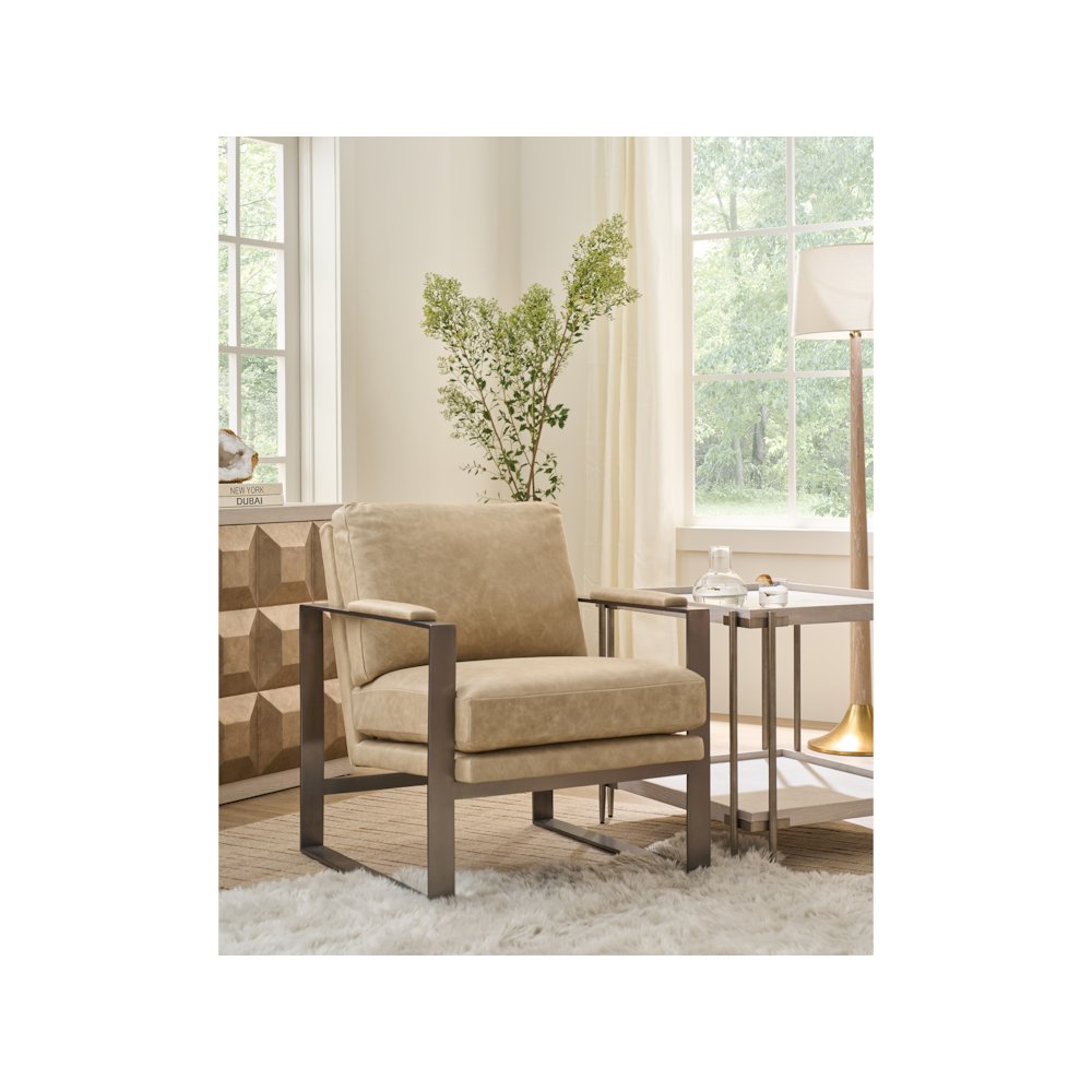 Selkie End Table in White Oak Color