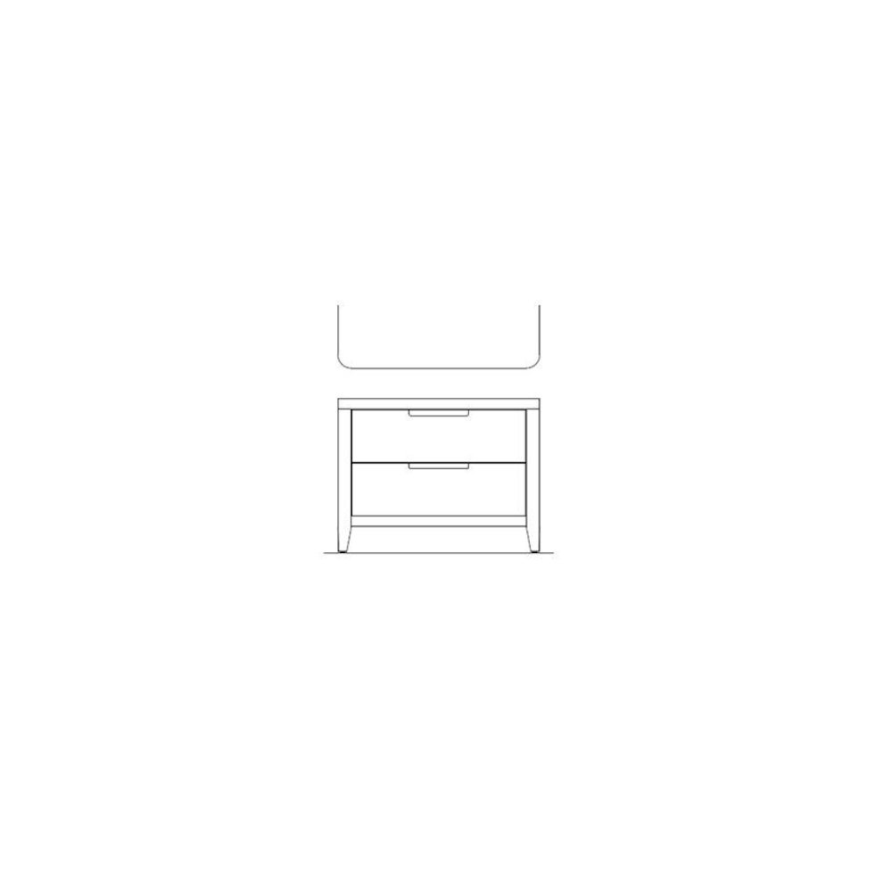 Walker Nightstand In Organic Natural Oak Color