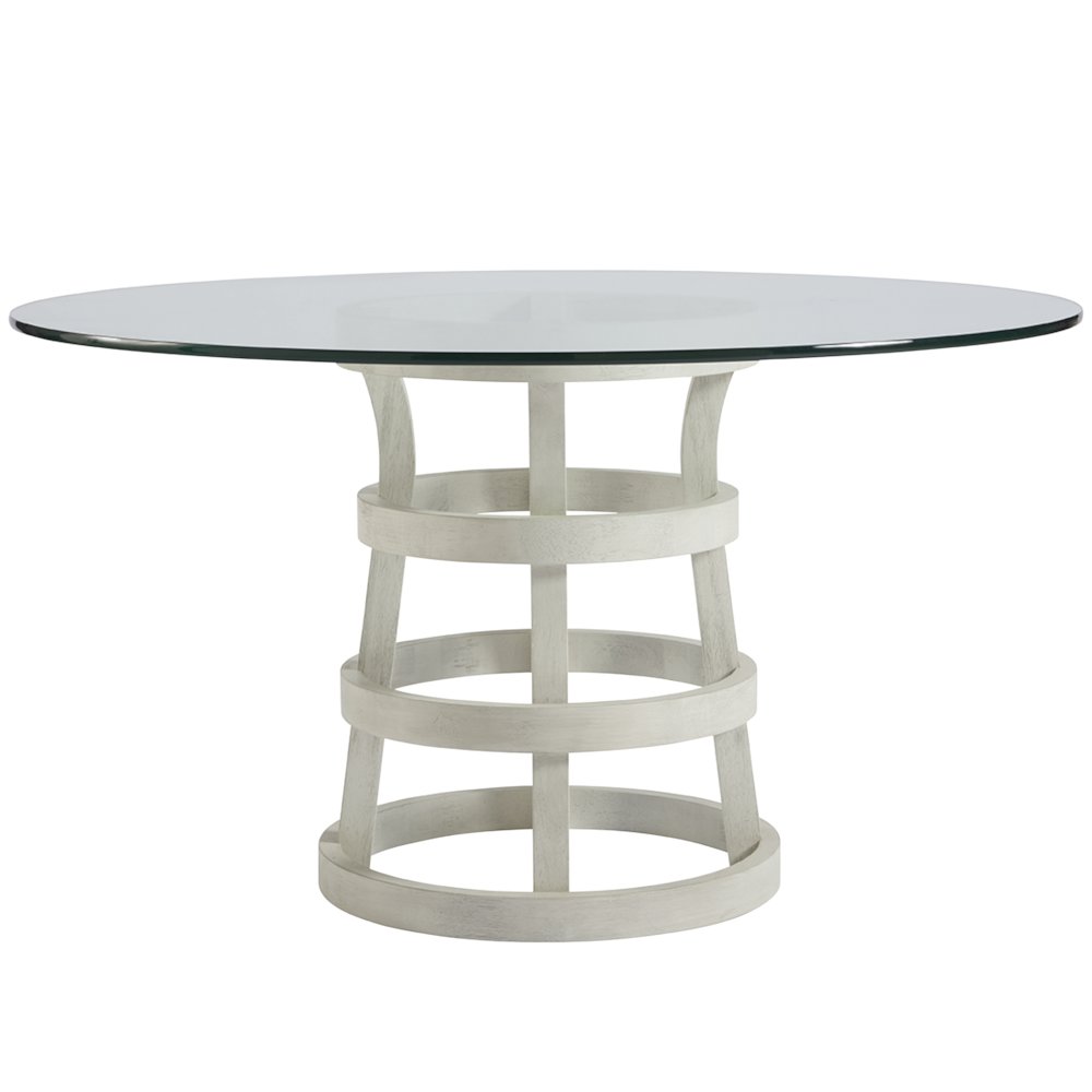 Round Glass Table 54" In Sandbar Color