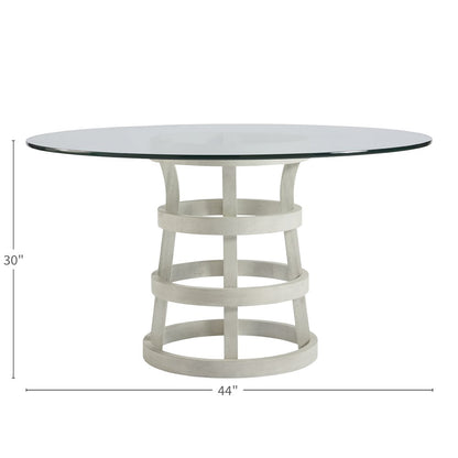 Round Glass Table 44" In Sandbar Color