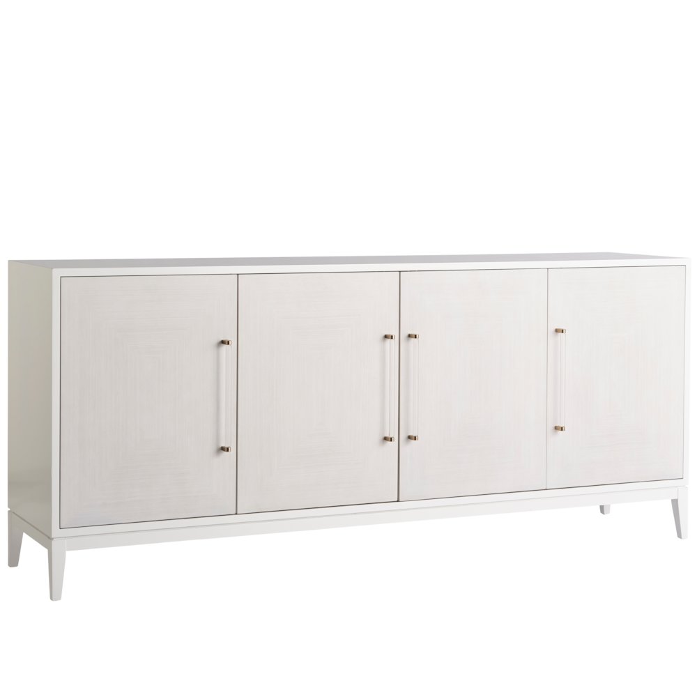 Desert Rose Credenza In White Lacquer Color