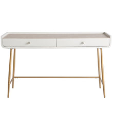 Allure Vanity Desk In White Lacquer Color