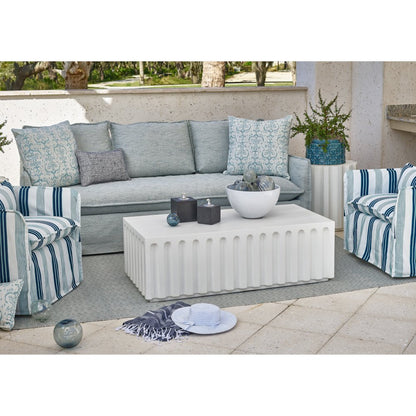 Edisto Cocktail Table In Abaco White Color
