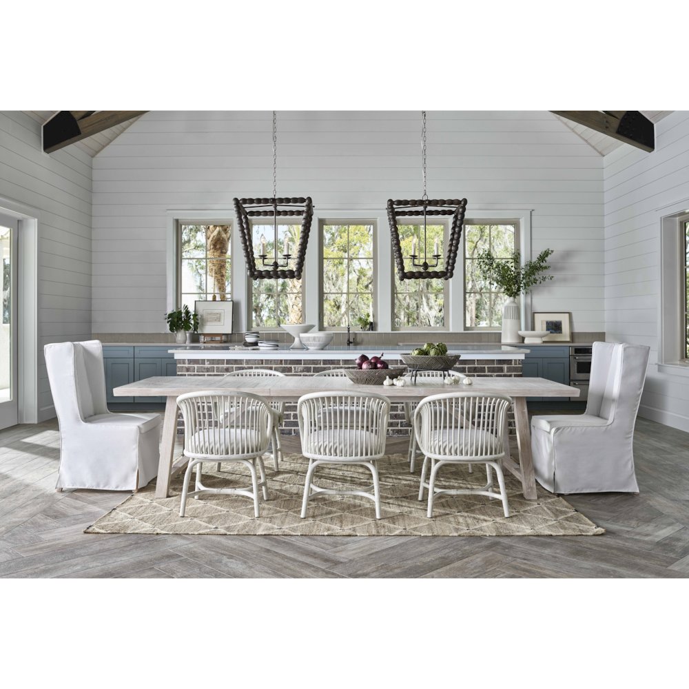 Aruba Rattan Dining Chair In Egret Color