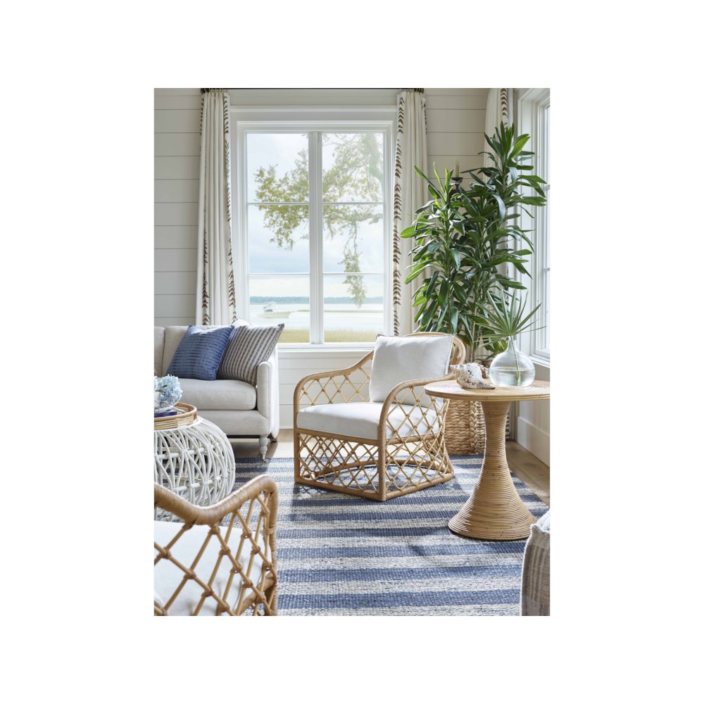 Miramar Accent Chair In Natural Rattan Color