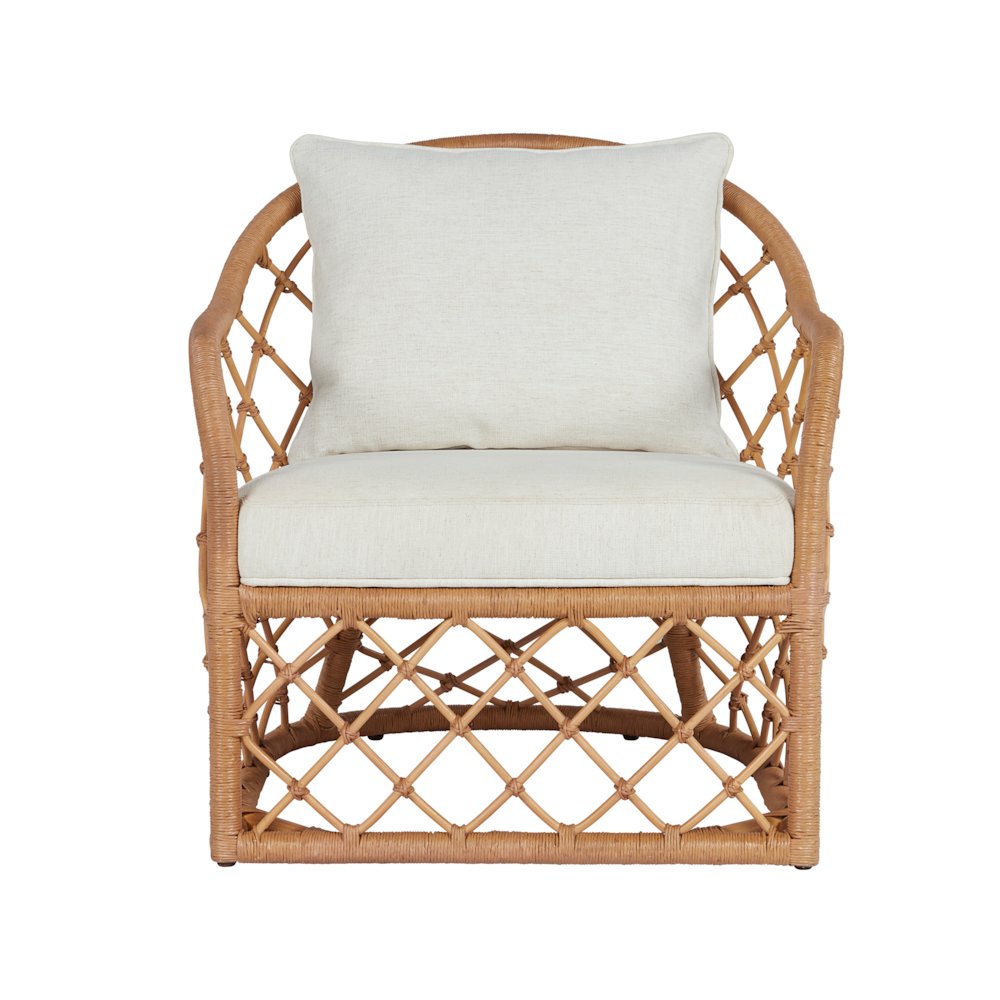 Miramar Accent Chair In Natural Rattan Color
