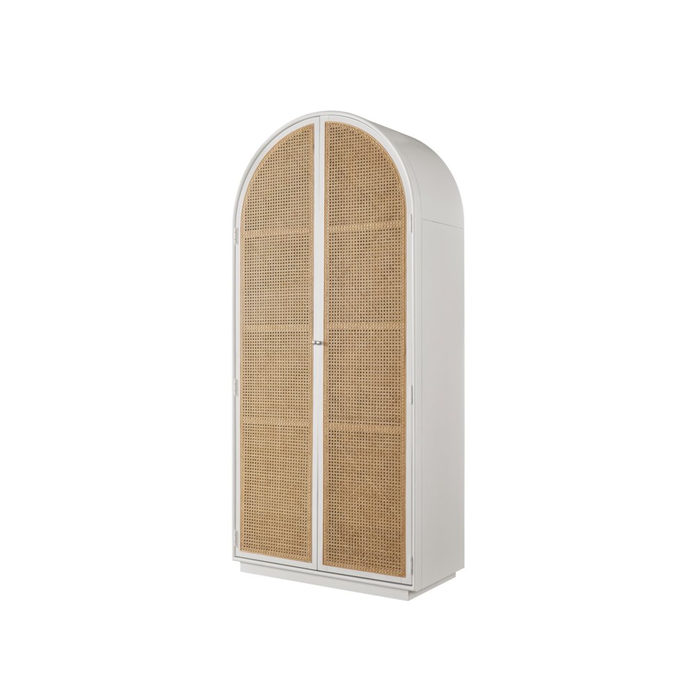 Golden Hour Utility Cabinet In Cane/Glacier Color