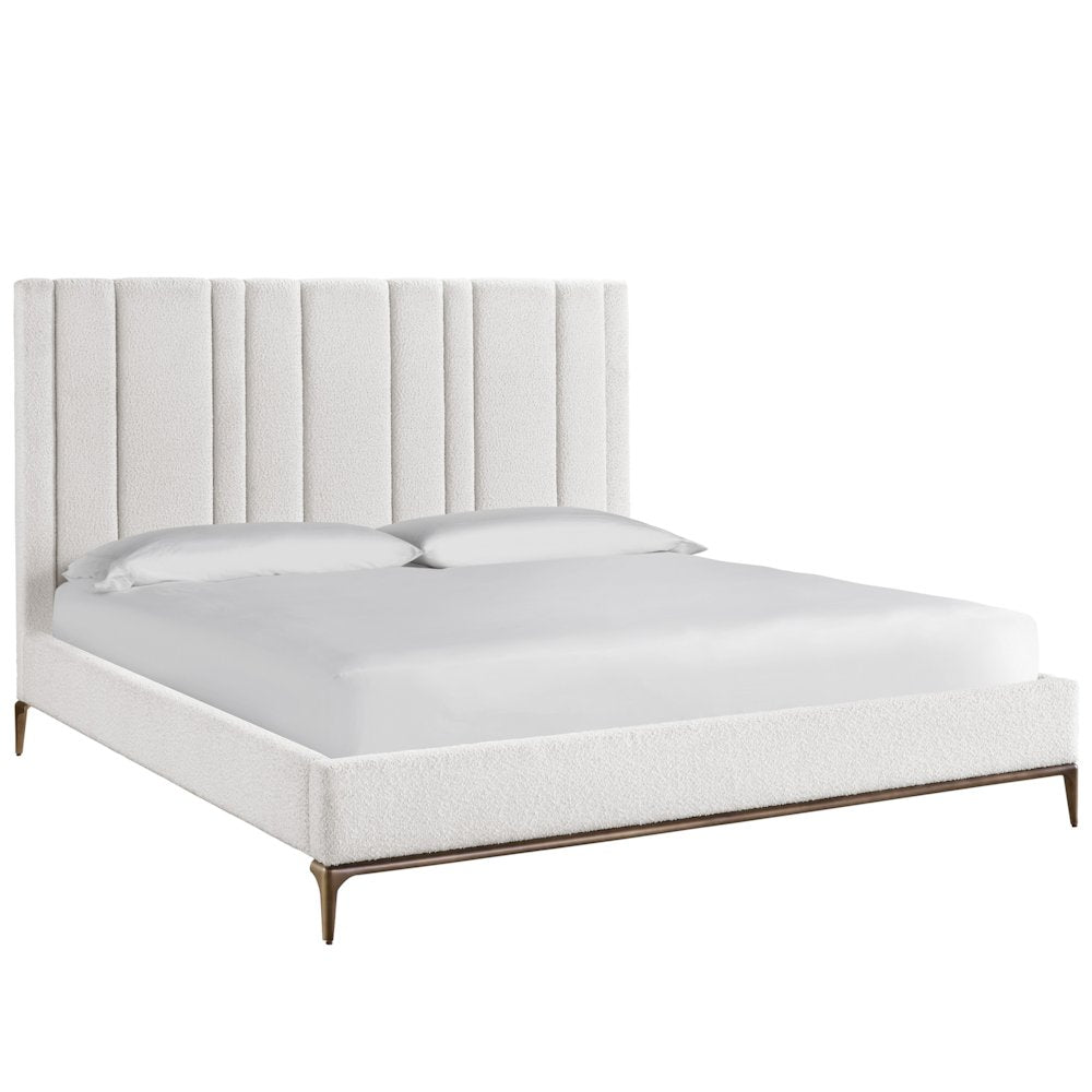 Summerland Bed Queen 50 In Satin Bronze Color