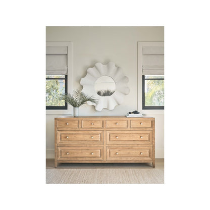 Scallop Mirror In Shell White Color