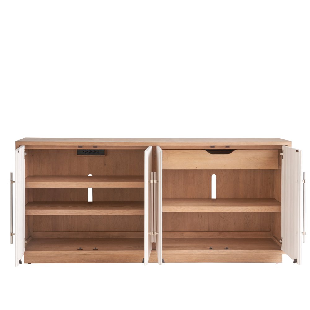 Camden Credenza In White Sand/Sand Dune Color