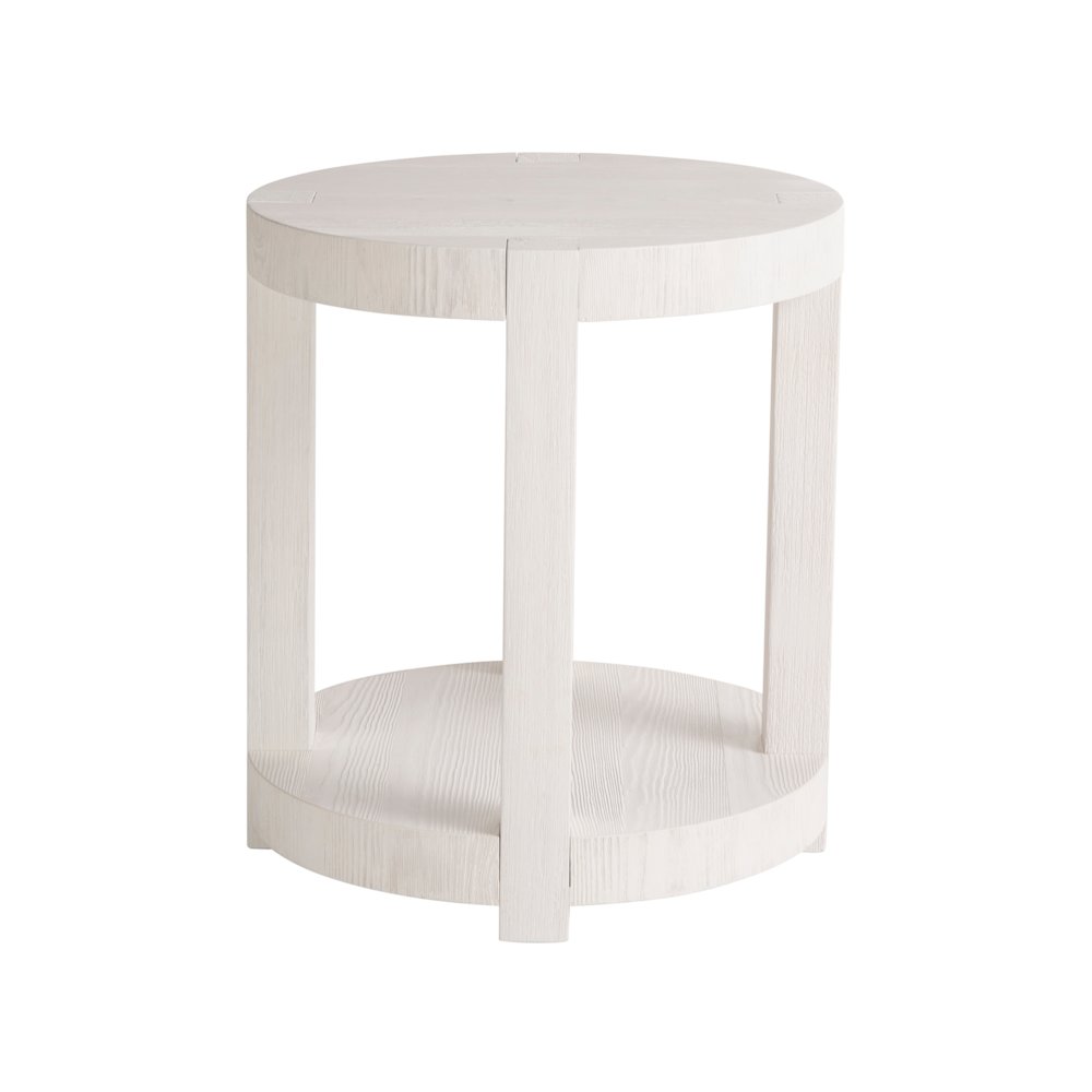Hermosa End Table In White Sand Color