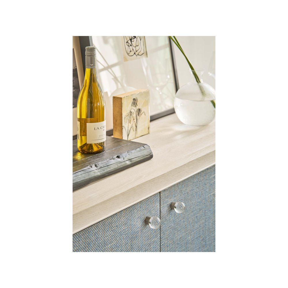 Captiva Credenza In White Sand/Blue Seagrass Color