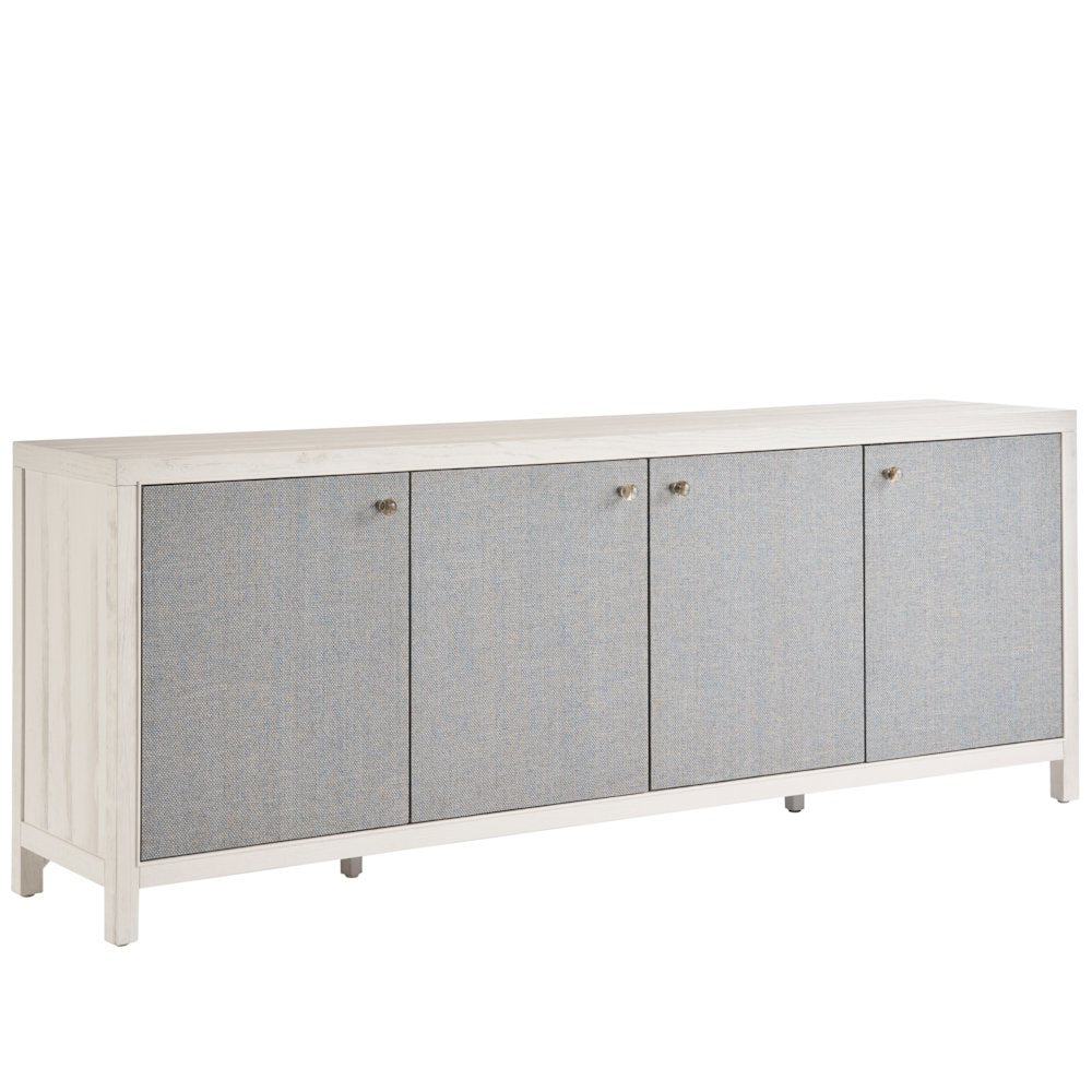 Captiva Credenza In White Sand/Blue Seagrass Color