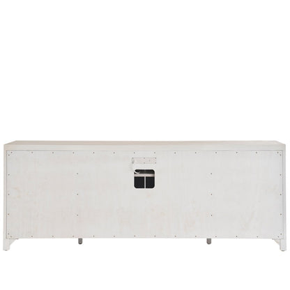Captiva Credenza In White Sand/Blue Seagrass Color