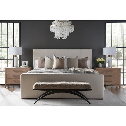 Cove Drawer Nightstand In Gray Oak Color