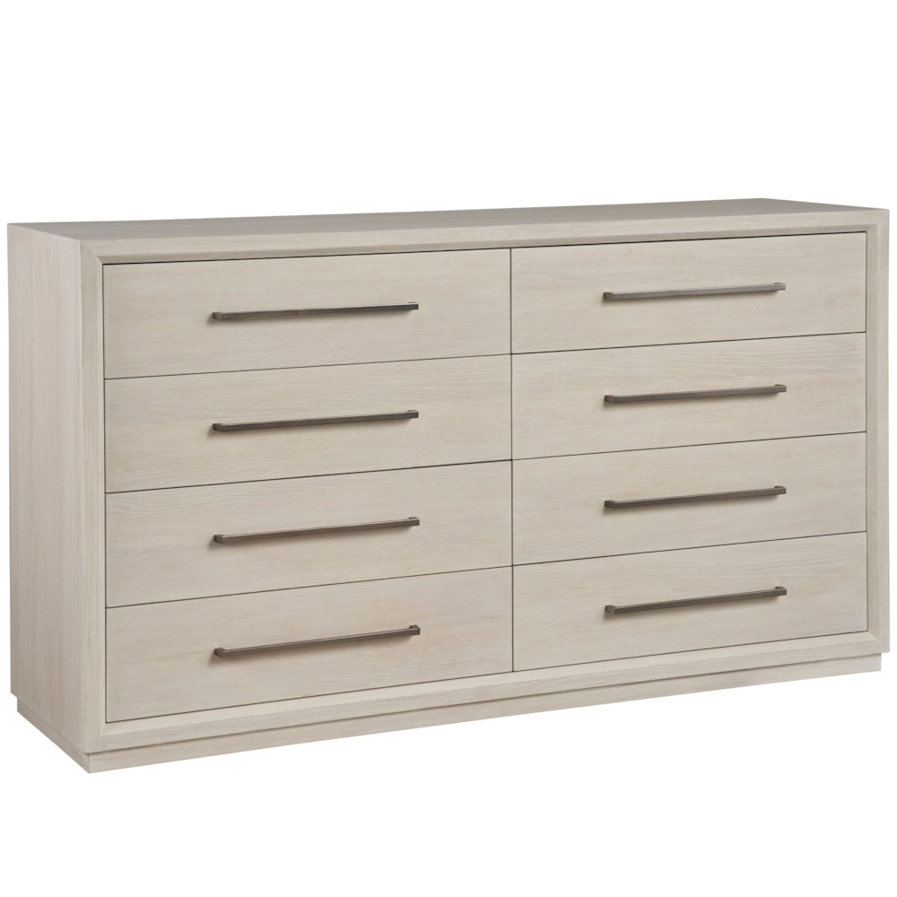 Astrid Drawer Dresser In Whie Oak Color