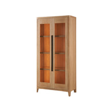 Zella Display Cabinet In Natural Oak  Color