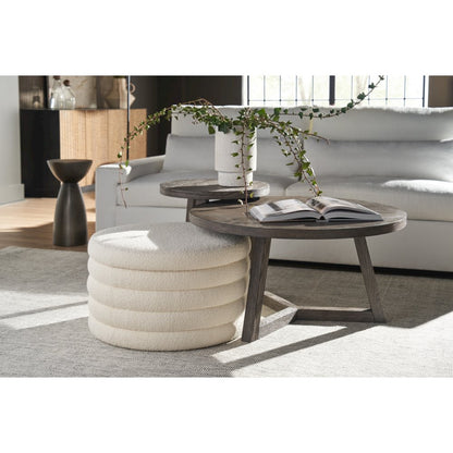 Muse Bunching Table Large In Washed Charcoal Color