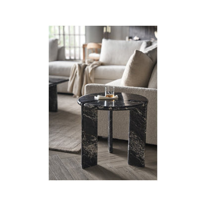 Magnus End Table In Golden Portoro Marble Color
