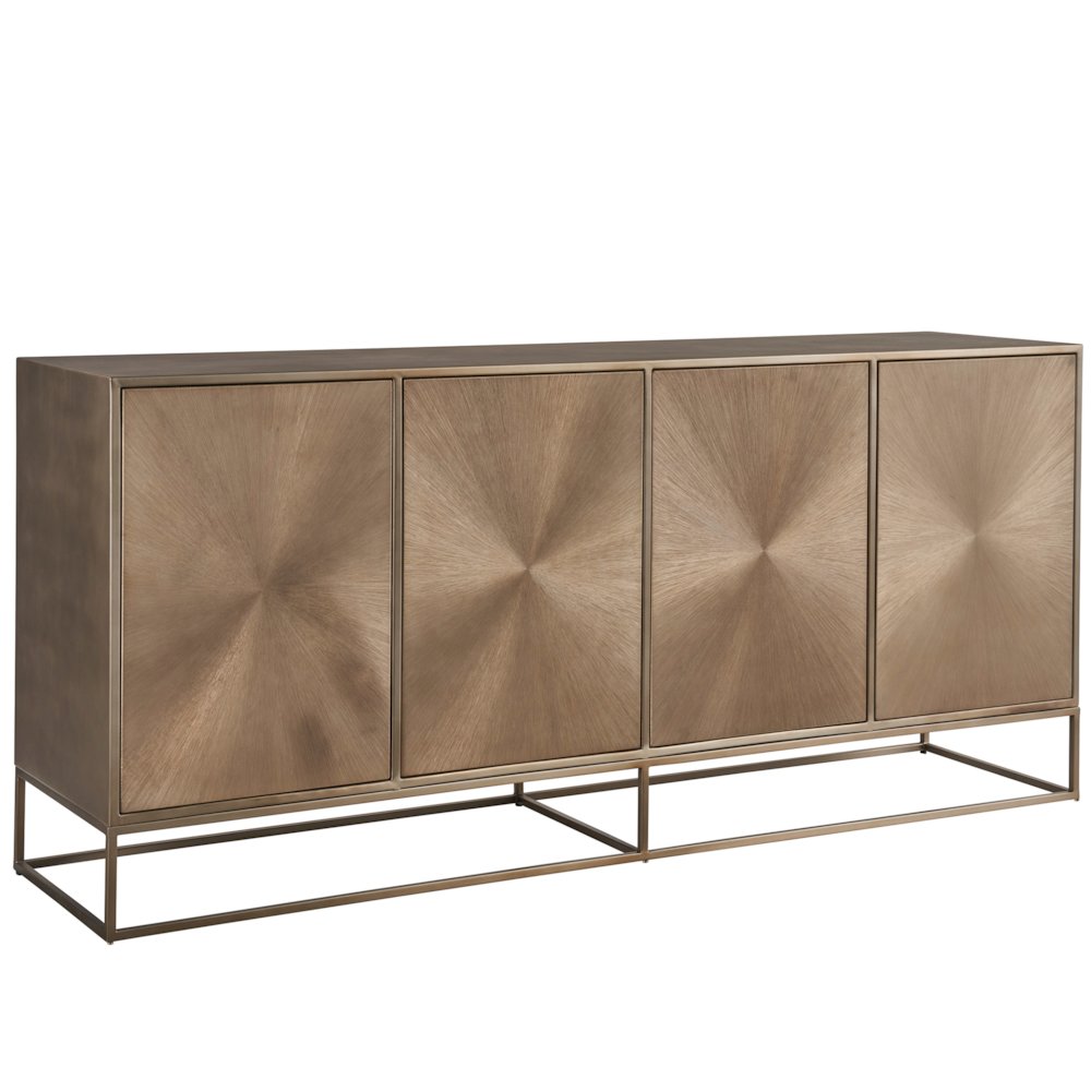 Fusion Credenza In Aged Brass Color