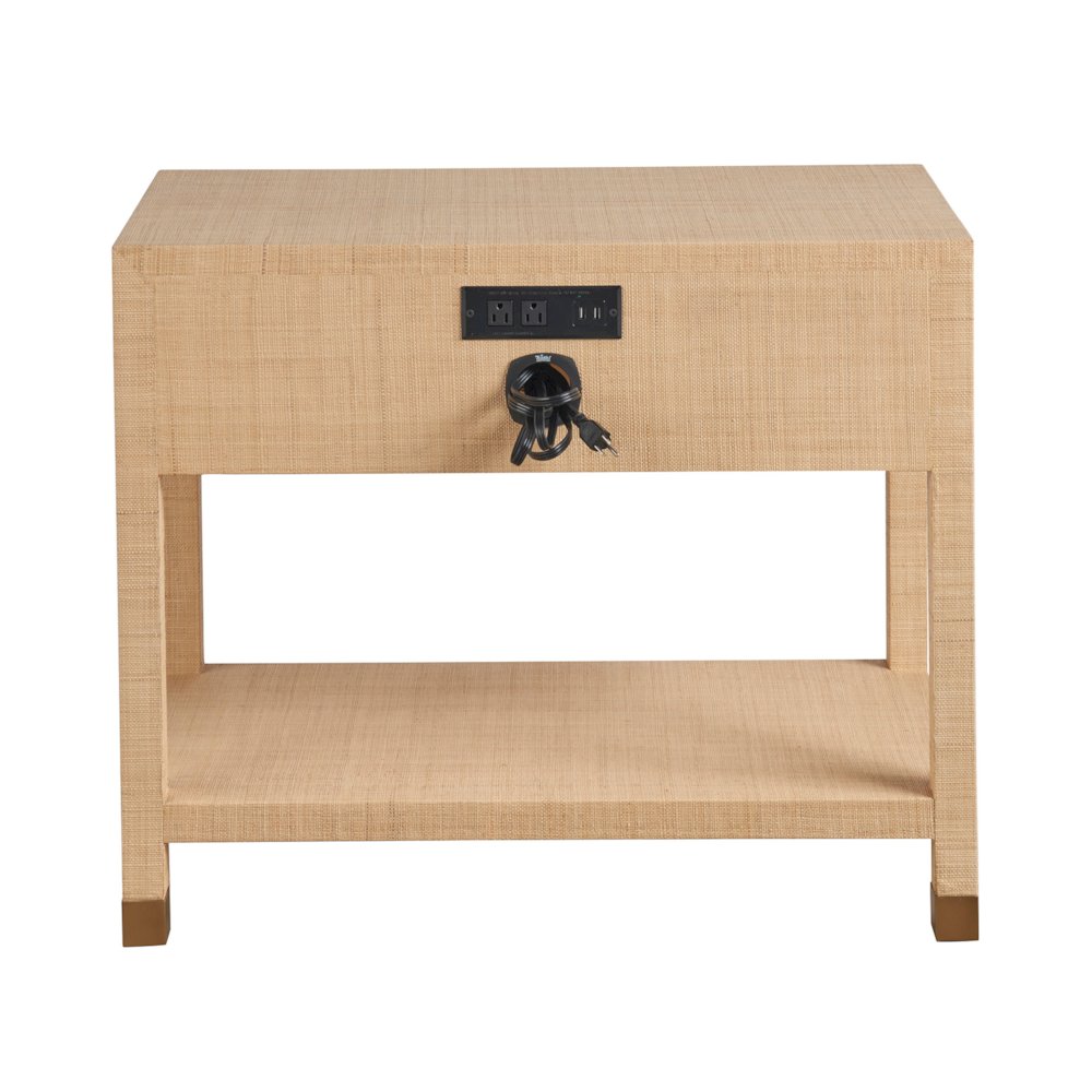 Leah Nightstand In Gold Color