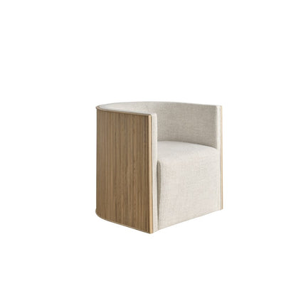 Tanner Swivel Chair in White Oak Color
