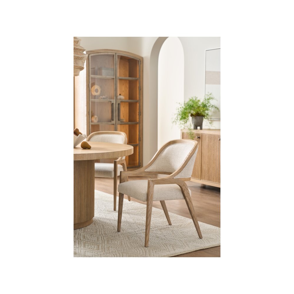 Carmen Round Dining Table in Skylark Color