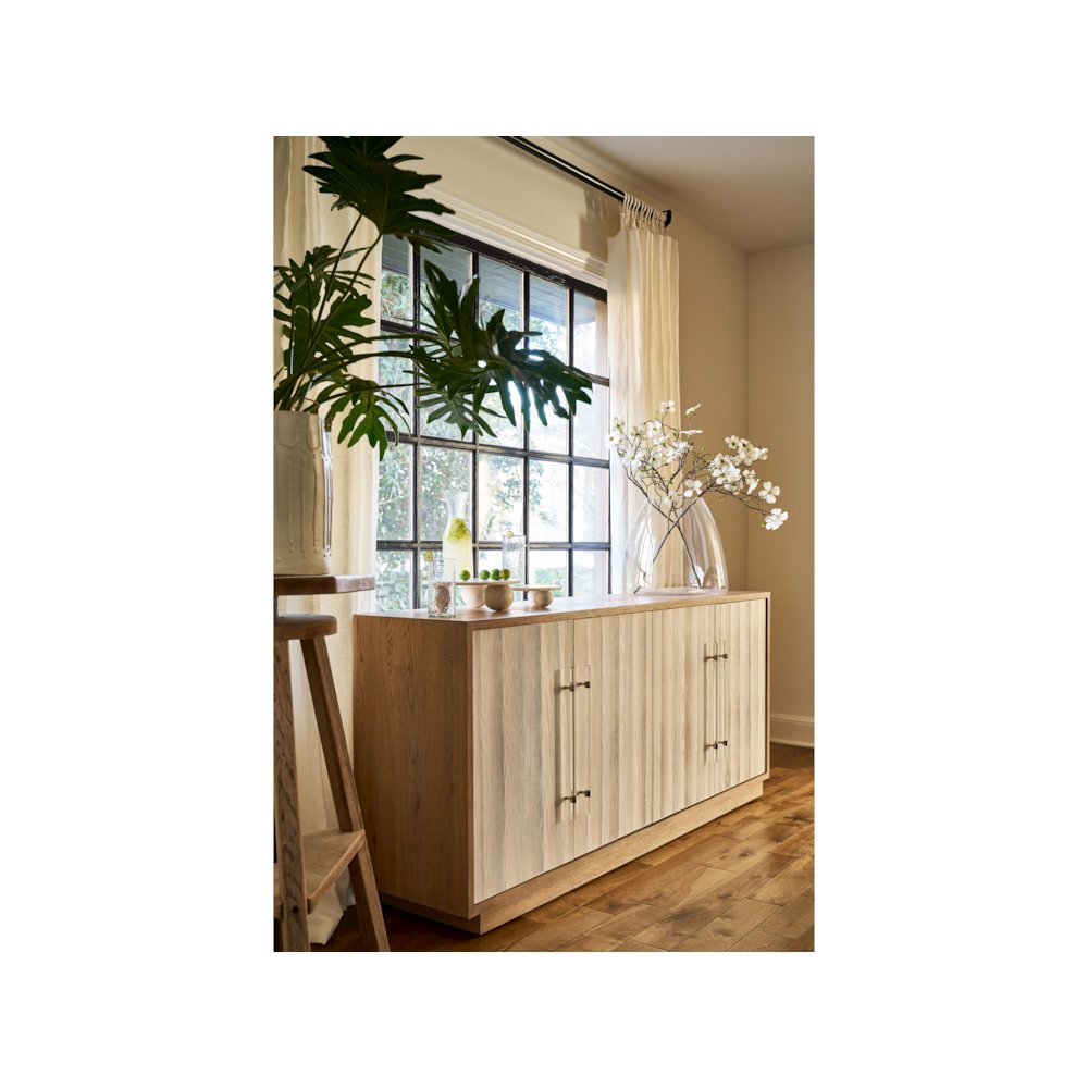 Camden Credenza In White Sand/Sand Dune Color