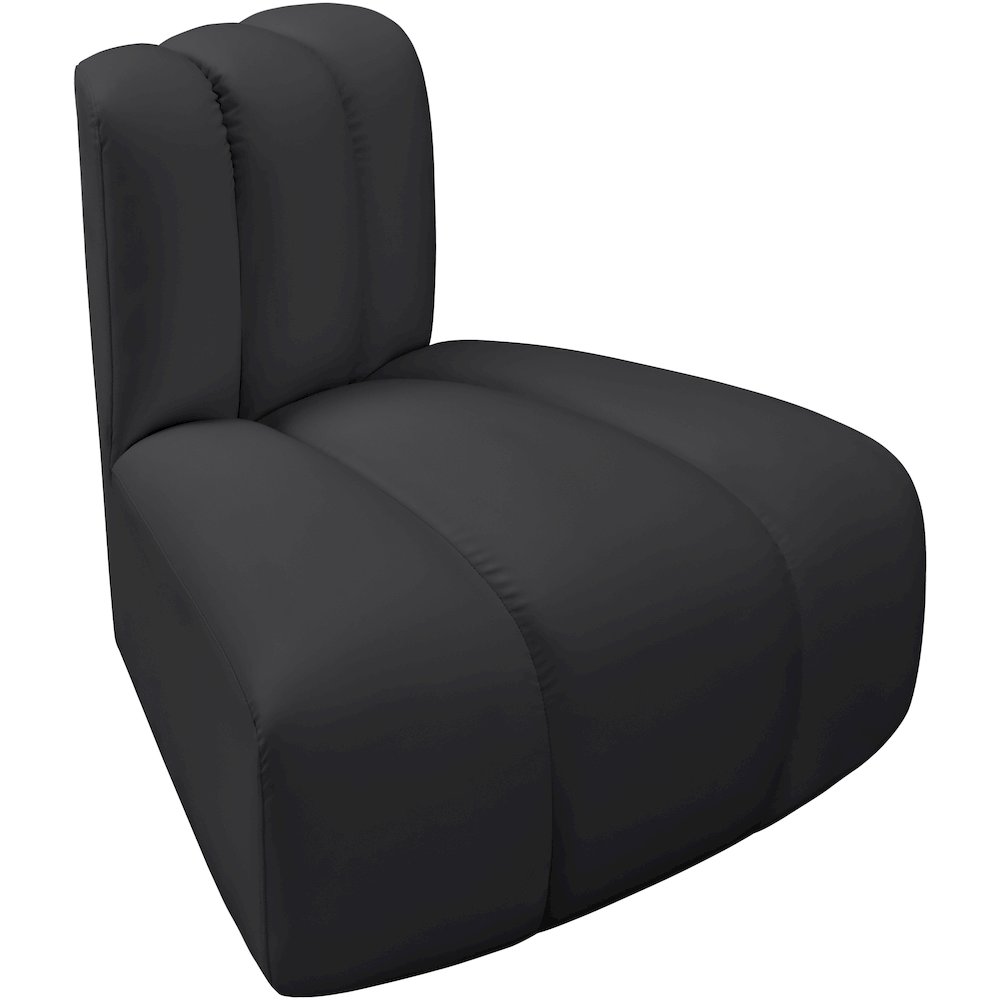 Arc Black Vegan Leather Reverse Corner