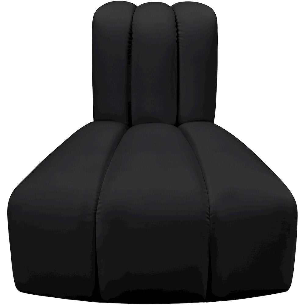 Arc Black Vegan Leather Reverse Corner