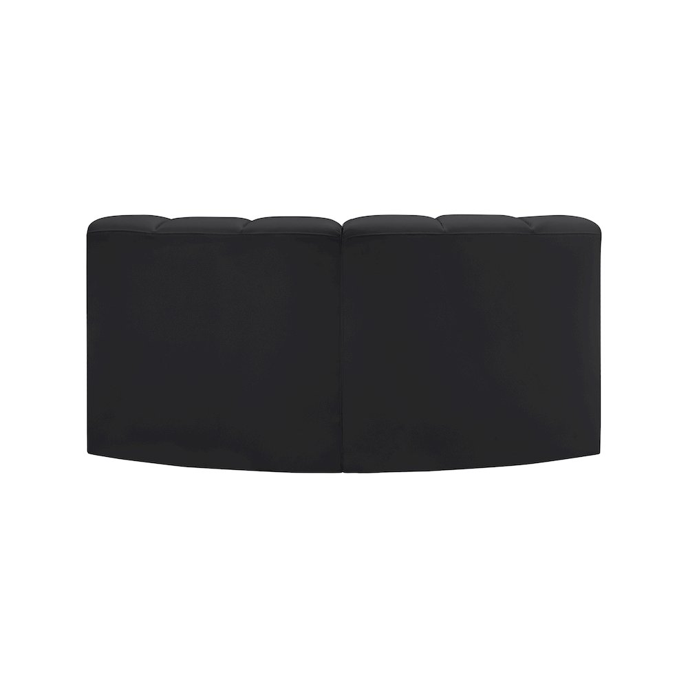 Arc Black Vegan Leather Modular Sofa