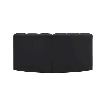 Arc Black Vegan Leather Modular Sofa