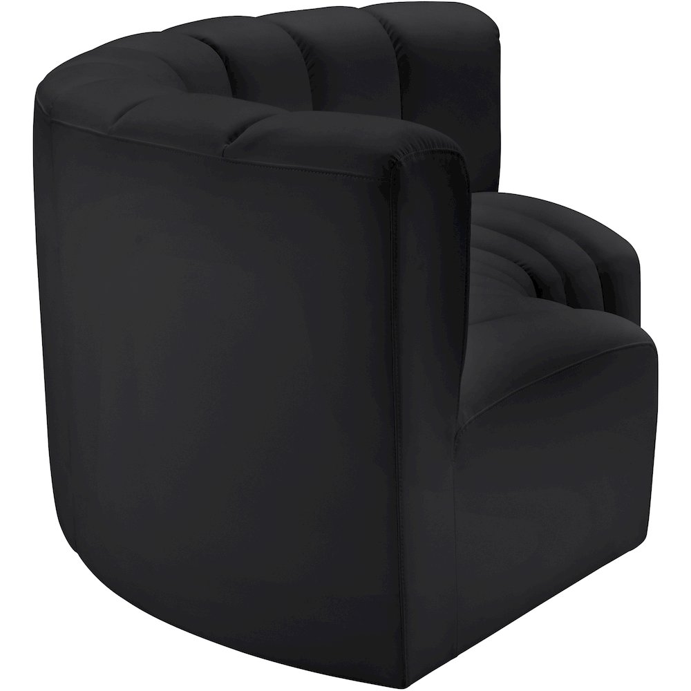 Arc Black Vegan Leather Modular Sofa