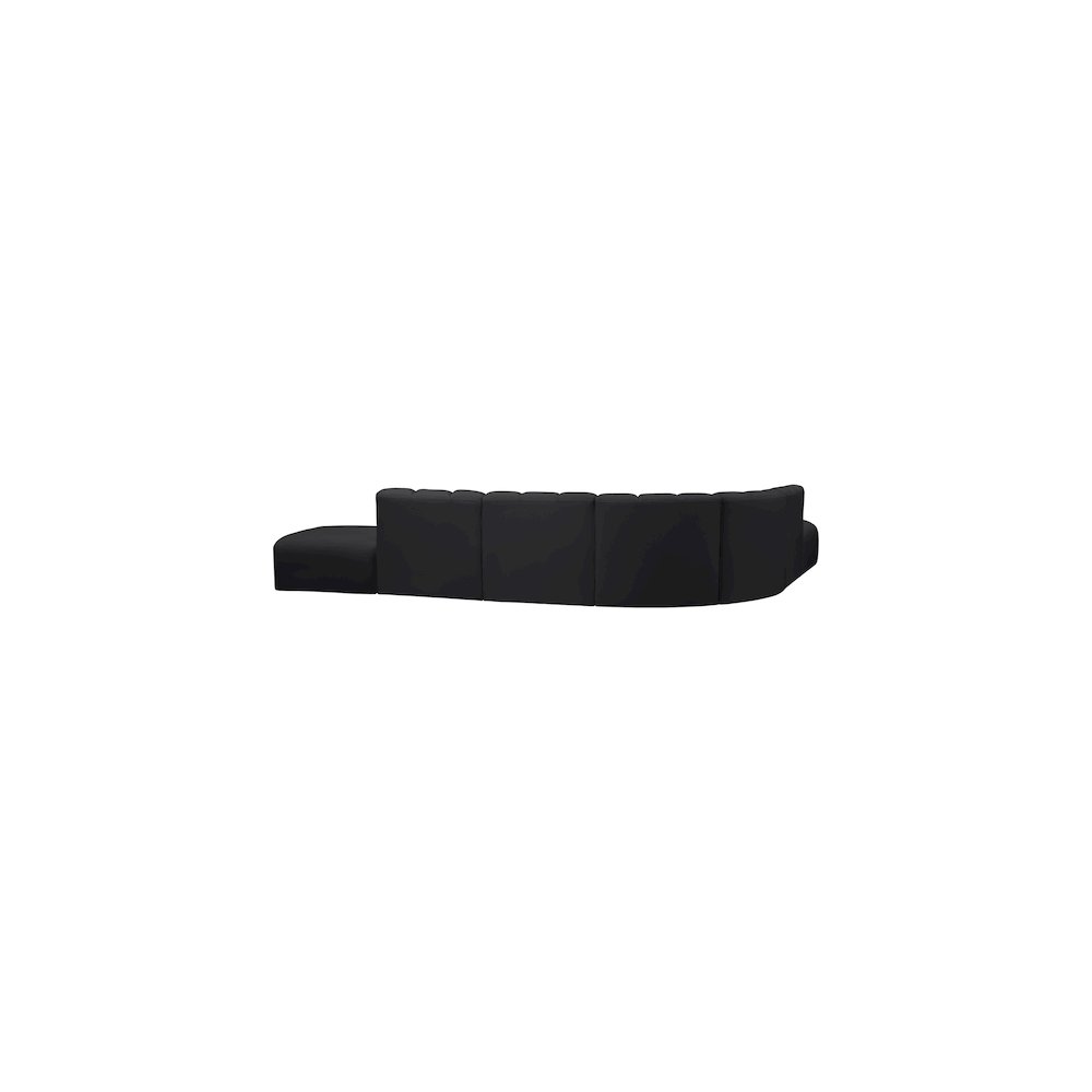 Arc Black Vegan Leather Modular Sofa