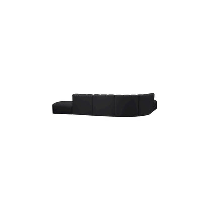 Arc Black Vegan Leather Modular Sofa